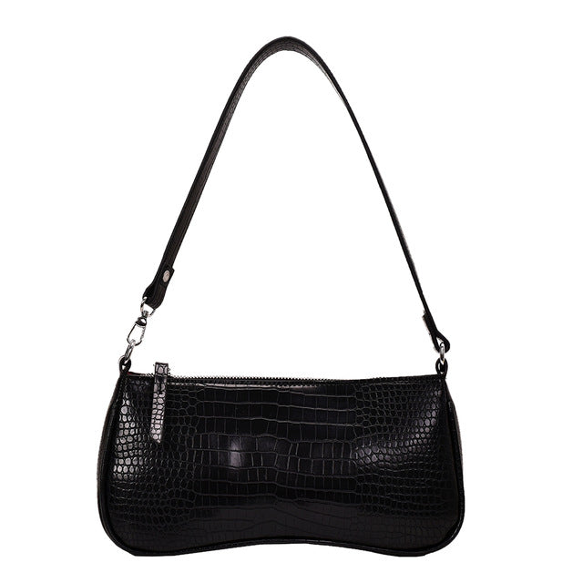 Retro Alligator Pattern Women Shoulder Bags PU Leather Casual Trendy Subaxillary Bags Bolsa Mujer 2020 New Designer Schoudertas