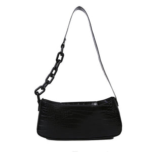Retro Alligator Pattern Women Shoulder Bags PU Leather Casual Trendy Subaxillary Bags Bolsa Mujer 2020 New Designer Schoudertas