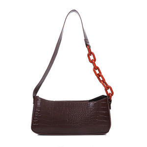 Retro Alligator Pattern Women Shoulder Bags PU Leather Casual Trendy Subaxillary Bags Bolsa Mujer 2020 New Designer Schoudertas